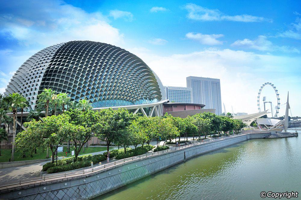 nhà hát esplanade hay còn gọi là nhà hát sầu riêng