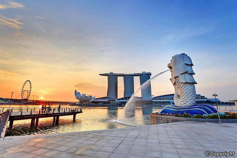 tượng hải sư phun nước ở Singapore