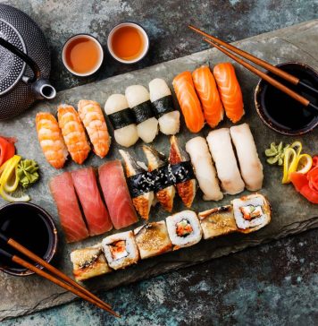Sushi là món ăn đặc trưng cho đất nước Nhật Bản