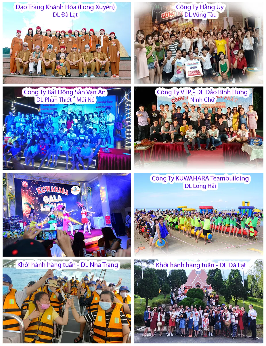 Khách du lịch tạo dáng vui vẻ tại một bãi biển hoang sơ