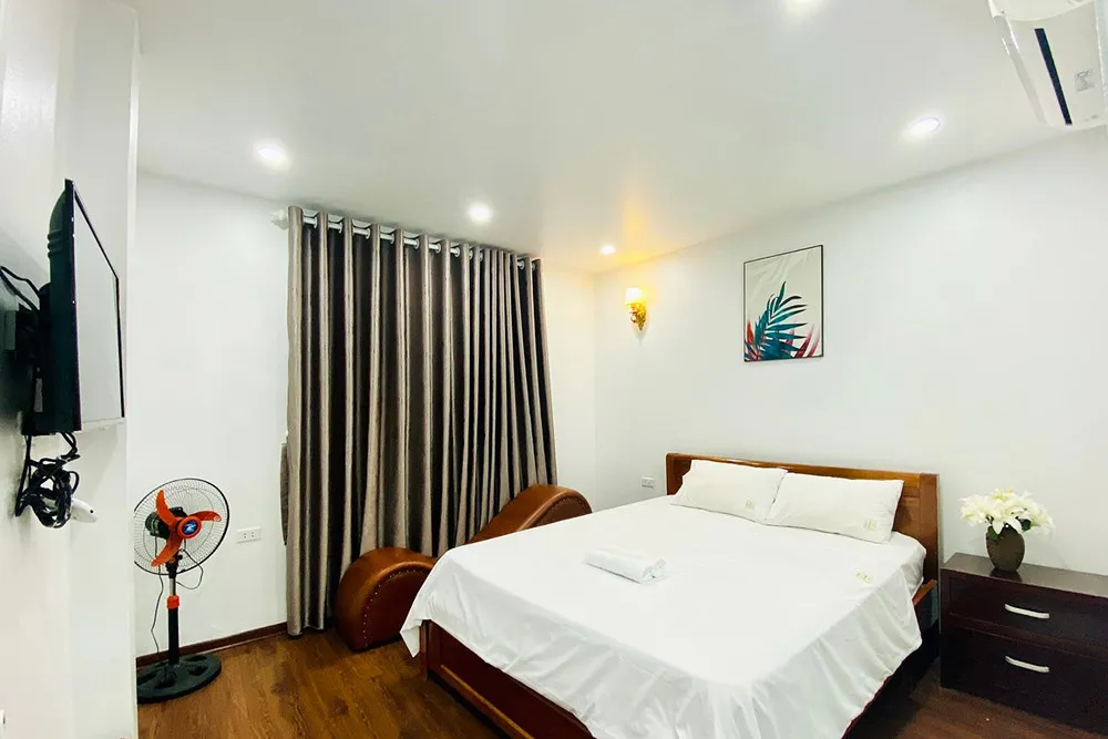 Thiết kế phòng nghỉ Thu Thảo Motel mang phong cách cổ điển, tạo cảm giác thoải mái