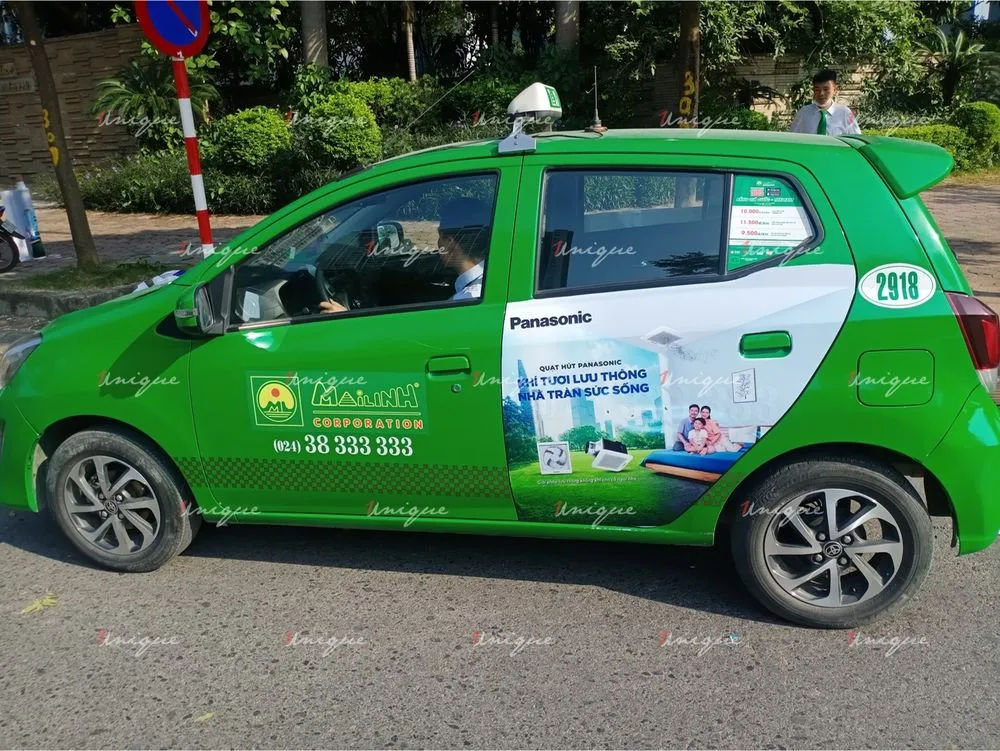 Panasonic quảng cáo taxi Mai Linh tại nhiều tỉnh thành