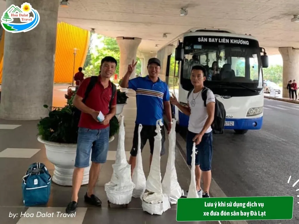 Lưu ý khi sử dụng dịch vụ xe đưa đón sân bay Đà Lạt